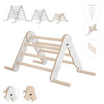 MAMOI® Triangle descalade interieur pour enfant, Mur escalade intérieur en bois pour bebe à partir de 1/2/3 an, Motricité libre montessori-0