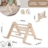MAMOI® Triangle descalade interieur pour enfant, Mur escalade intérieur en bois pour bebe à partir de 1/2/3 an, Motricité libre montessori-2