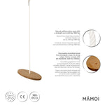 MAMOI® Balançoire en bois de 30 cm de diamètre, balançoire pour bébé, balançoire d'intérieur pour enfants jusqu'à 60 kg | 100% ECO | Fabriqué en UE-1