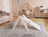 MAMOI® Triangle descalade avec toboggan interieur pour enfant, Mur escalade intérieur en bois pour bebe à partir de 1/2/3 an, Motricité libre montessori-5