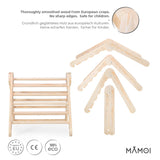 MAMOI® Triangle descalade interieur pour enfant, Mur escalade intérieur en bois pour bebe à partir de 1/2/3 an, Motricité libre montessori-1