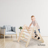 MAMOI® Triangle descalade interieur pour enfant, Mur escalade intérieur en bois pour bebe à partir de 1/2/3 an, Motricité libre montessori-5